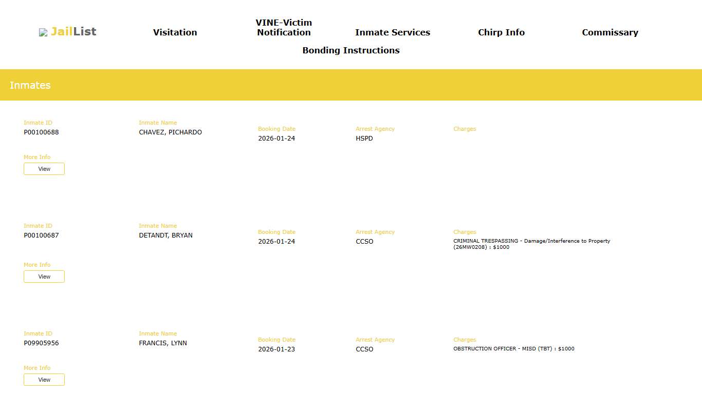 Cherokee County Inmate Search